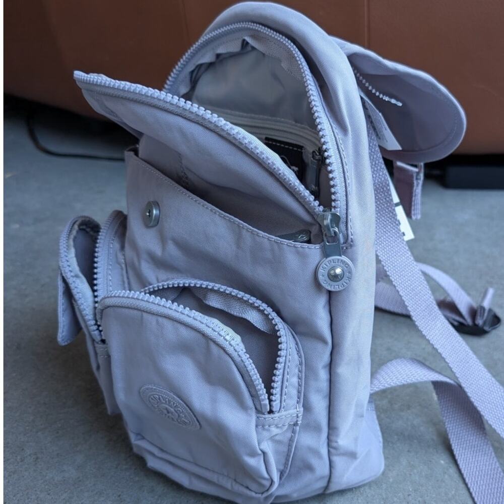 KIPLING Lovebug Mini Backpack Monkey Keychain Dov… - image 6